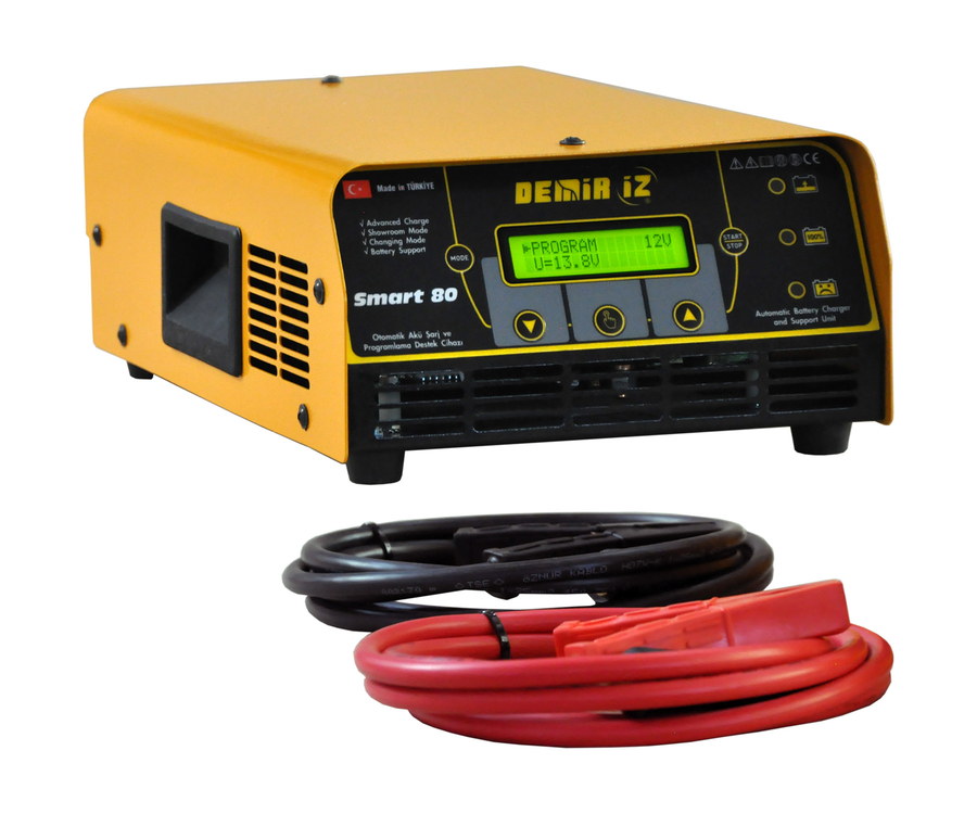 DEMİRİZ 12 - 24 Volt Switch Mode Tam Otomatik Akü Şarj + Programlama Destek Cihazı - 1