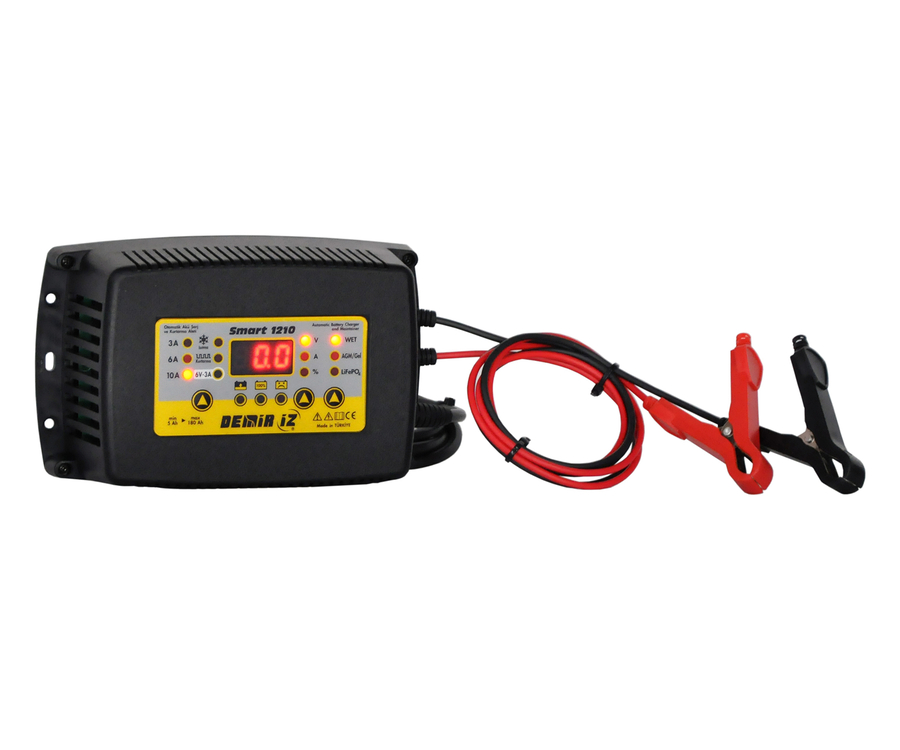 DEMİRİZ 12 V 10 A Switch Mode Tam Otomatik Akü Şarj + Kurtarma Cihazı - 1