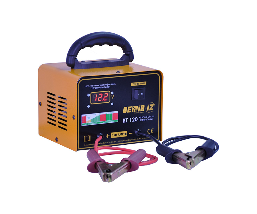 DEMİRİZ 120 Amper Dijital Akü Test Cihazı (12 Volt) - 1