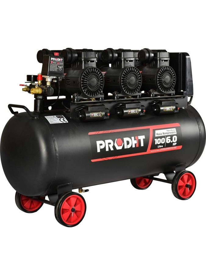 DHT 100L Hava Kompresörü Sessiz 1500W x 3 D17030100 - 1