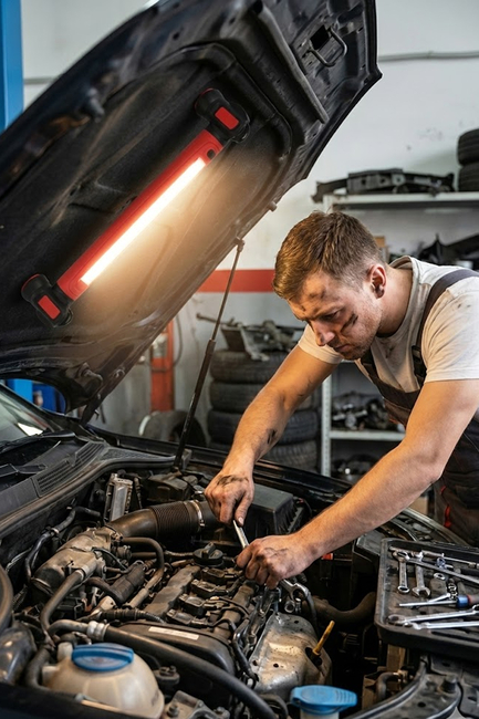 DHT 1200 Lümen Mıknatıslı Çalışma Lambası Kaput Altı Şarjlı Lamba - Thumbnail