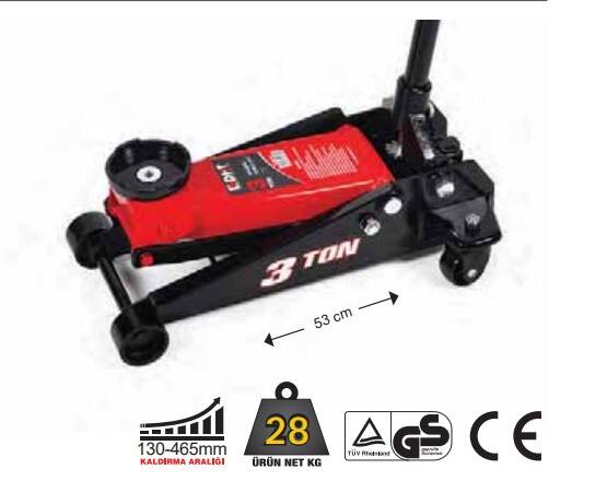 DHT Arabalı Garaj Krikosu 3 TON Pedallı - 1