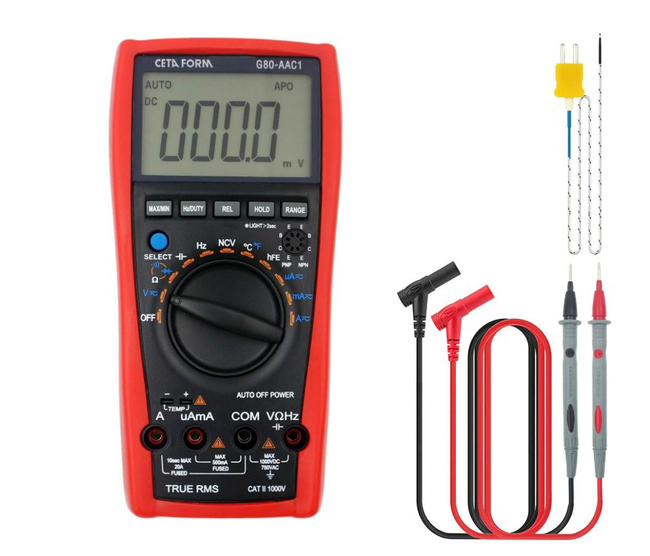 CETA FORM - Dijital Multimetre (AC/DC Akım-Otomatik Sınıflama)
