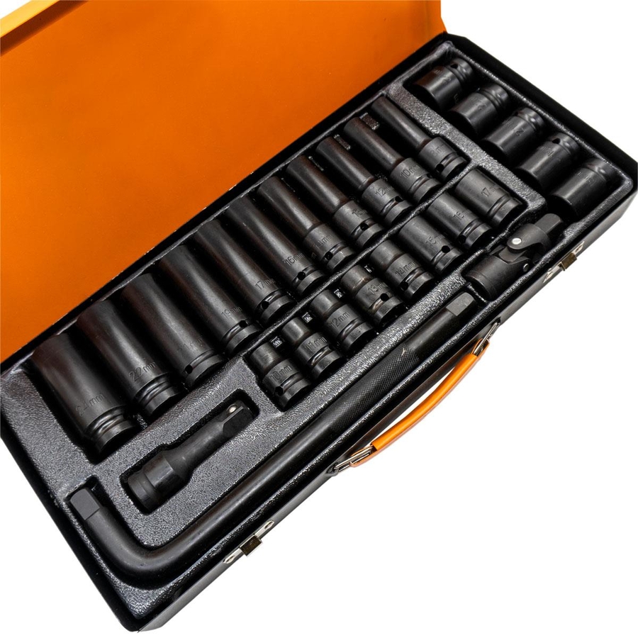 Dorf 1/2 Havalı Ağır Lokma Seti 27 Parça Metal Kutu - 4