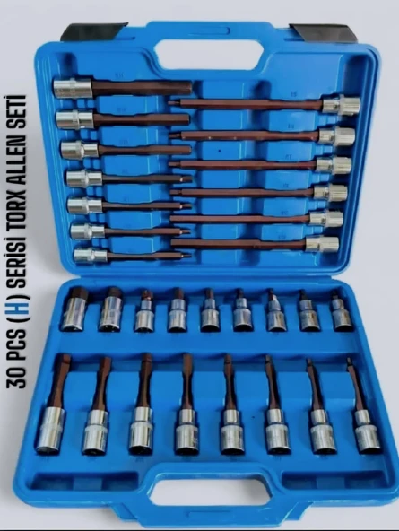 DORF - DORF 1/2 30 Parça Uzun Kısa Lokmalı Allen 6 Köşe Lokma Alyan Takımı