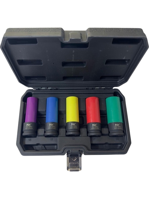 DORF - DORF 1/2 Altı Köşe Renkli Uzun Lokma Takımı 5 Parça