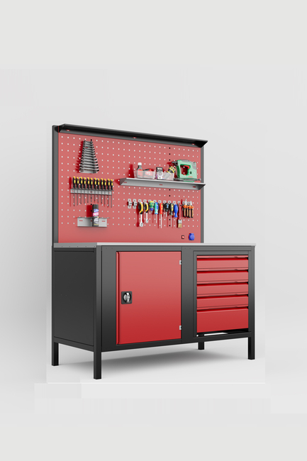 DORF 1,5 Metre 5 Çekmeceli Dolaplı Çalışma Tezgahı Boş - Thumbnail