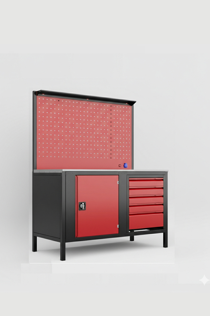 DORF - DORF 1,5 Metre 5 Çekmeceli Dolaplı Çalışma Tezgahı Boş