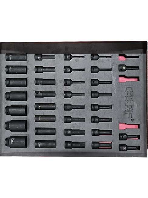 DORF 194 Parça Ağır Vasıta İçin Dolu Takım Arabası Tüm Çekmeceleri Dolu Profesyonel - Thumbnail