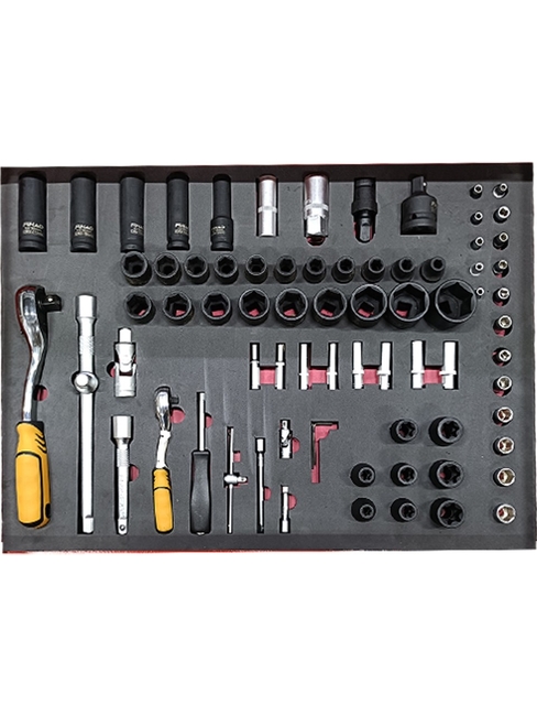 DORF 194 Parça Ağır Vasıta İçin Dolu Takım Arabası Tüm Çekmeceleri Dolu Profesyonel - Thumbnail