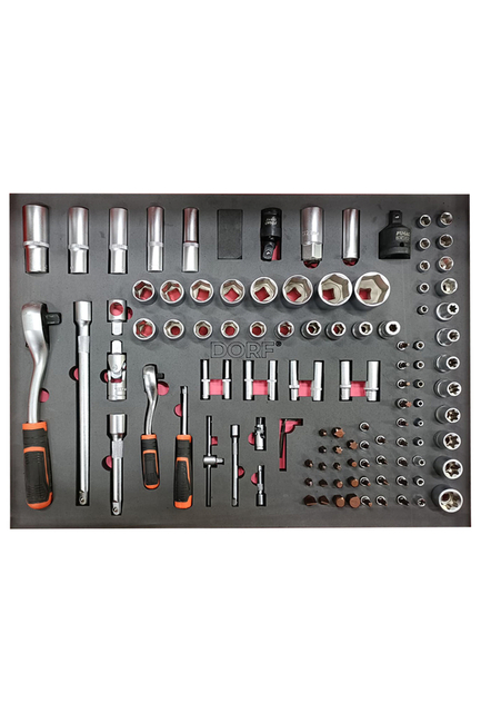 Dorf 272 Parça Dolu Takım Arabası 7 Çekmeceli Profesyonel - Thumbnail