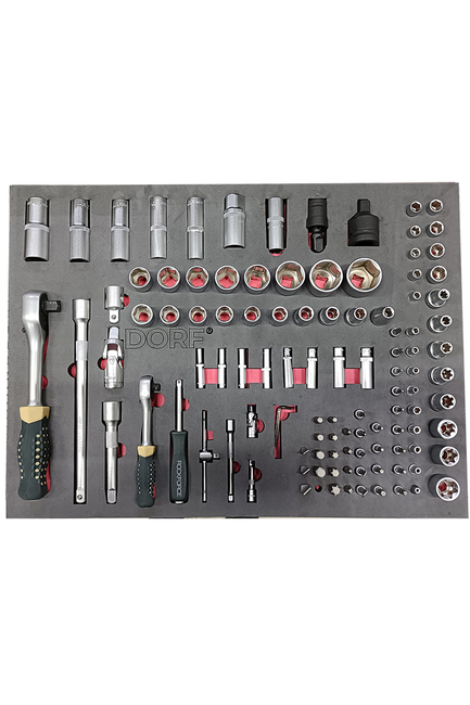 Dorf 272 Parça Dolu Takım Arabası 7 Çekmeceli Profesyonel - Thumbnail