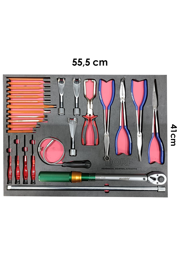 Dorf 272 Parça Dolu 6 Parça Eva Seti Takım Arabası İçeriği 55,5 cm x 41 cm - 1