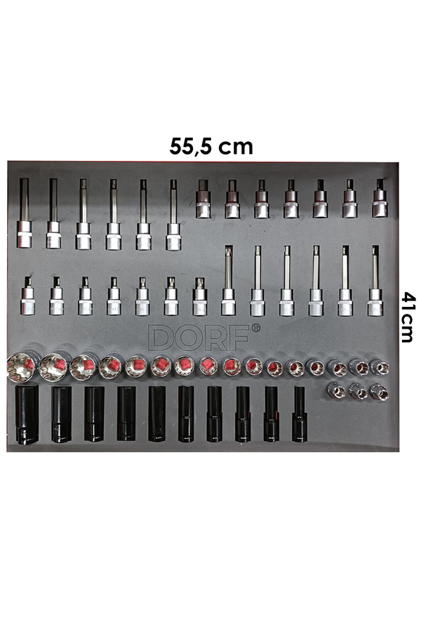 Dorf 272 Parça Dolu 6 Parça Eva Seti Takım Arabası İçeriği 55,5 cm x 41 cm - 5