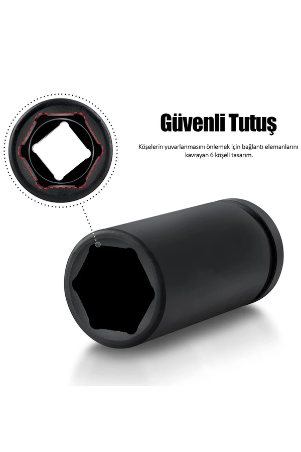 DORF 3/4 46 mm Havalı Ağır Lokma 6 Köşe Kısa - 3