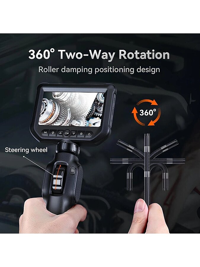 Dorf 4.3 Inç Endoskopi Cihazı 2 Mp 6 mm Kamera Boroskop Motor İçi Görüntüleme - 2