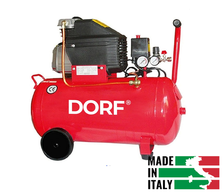 Dorf 50 Litre Kompresörü İtalyan Kafa 1492W - 1