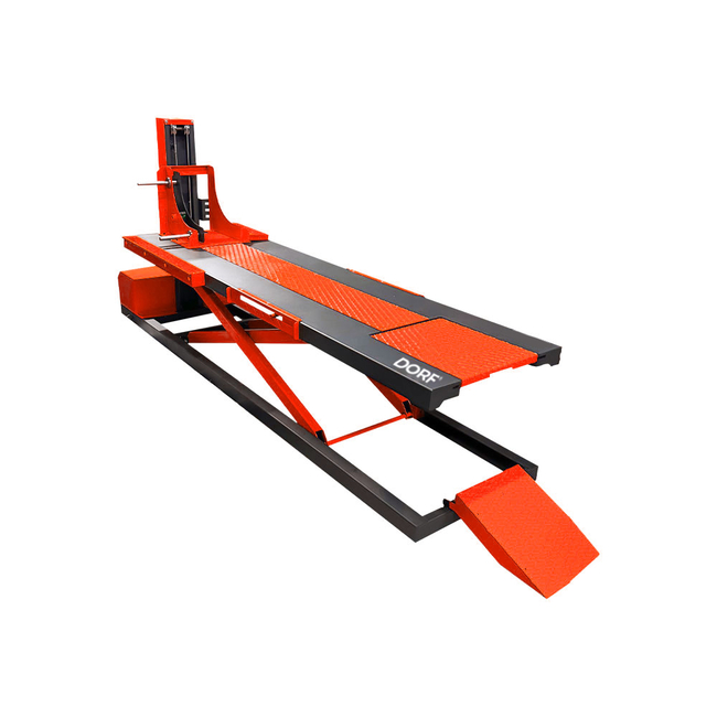 DORF - DORF 750Kg Elektrikli Otomatik Kilitli Motosiklet Lifti Kırmızı