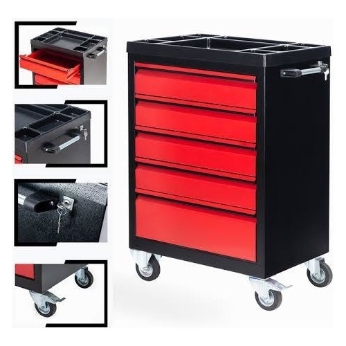 DORF - Dorf Beş Çekmeceli Boş Takım Arabası Tekerlekli Pro Model