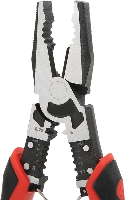 Dorf Çok Amaçlı Pense Elektrikçi Pensesi Kablo Soyma – Sıkma – Kesme Pensesi 215mm - Thumbnail