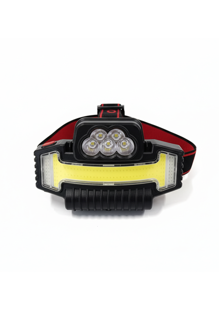 DORF - DORF Çok Fonksiyonlu Şarj Edilebilir Kafa Lambası - 5 Modlu ve Kırmızı/Mavi Işık Seçenekli