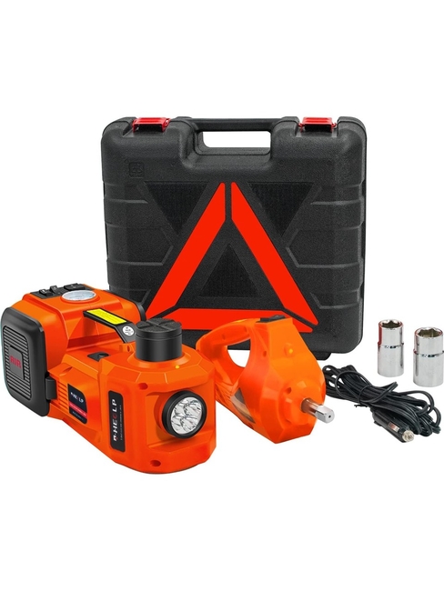 DORF Elektrikli Araba Kriko Kiti 5 Ton 12V Hidrolik Kriko Seti, Darbe Anahtarı ve Şişirme - Thumbnail