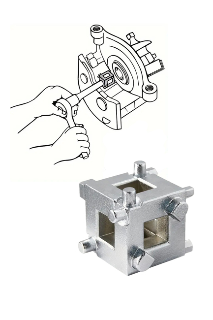DORF - DORF Fren İtme Aparatı Piston Kaliper Sıkıştırma Aparatı Tek Parça 3/8