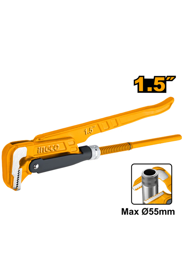 DORF İngco ING-HPW04151 90 ° Ağır Tip Manşonlu Boru Anahtarı 1.5" 55mm - 3