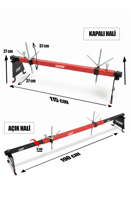 Dorf Motor Askılık Aparatı 2 Ayaklı Katlanabilir 500 Kg Taşıma Kapasitesi - Thumbnail