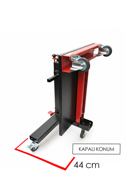 DORF Motor Toplama Sehpası Katlanır Yağ Tablalı 500kg 360 Derece Dönerli Pedallı - Thumbnail
