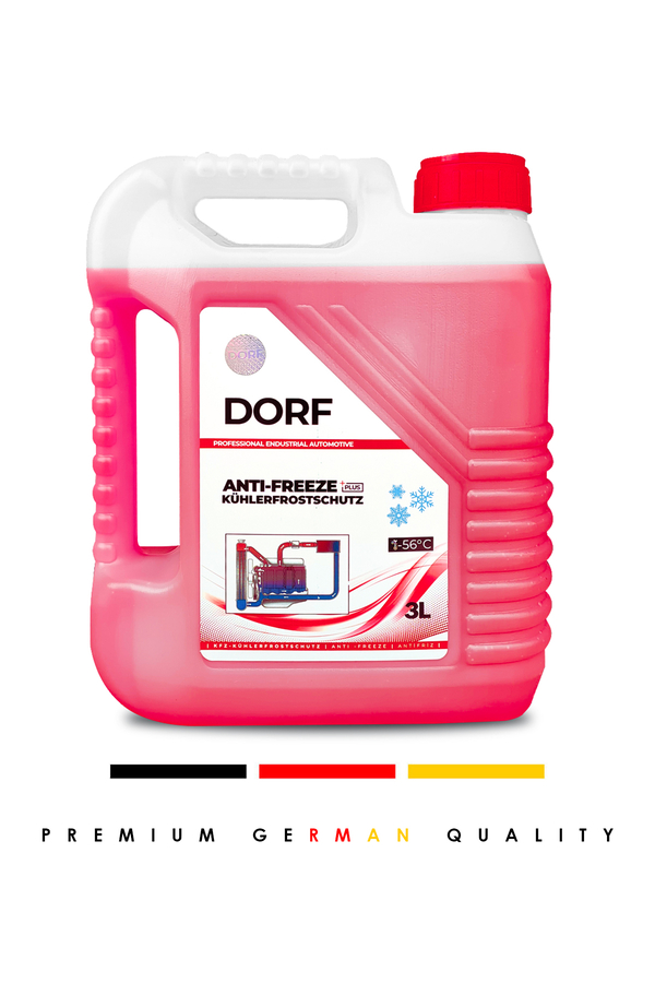 Dorf Organik Antifriz Kırmızı -56 C 3 Litre 09/2025 Yeni Üretim - 1