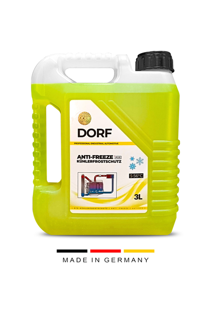DORF - Dorf Organik Antifriz Sarı -56 C 3 Litre 01/2025 Yeni Üretim