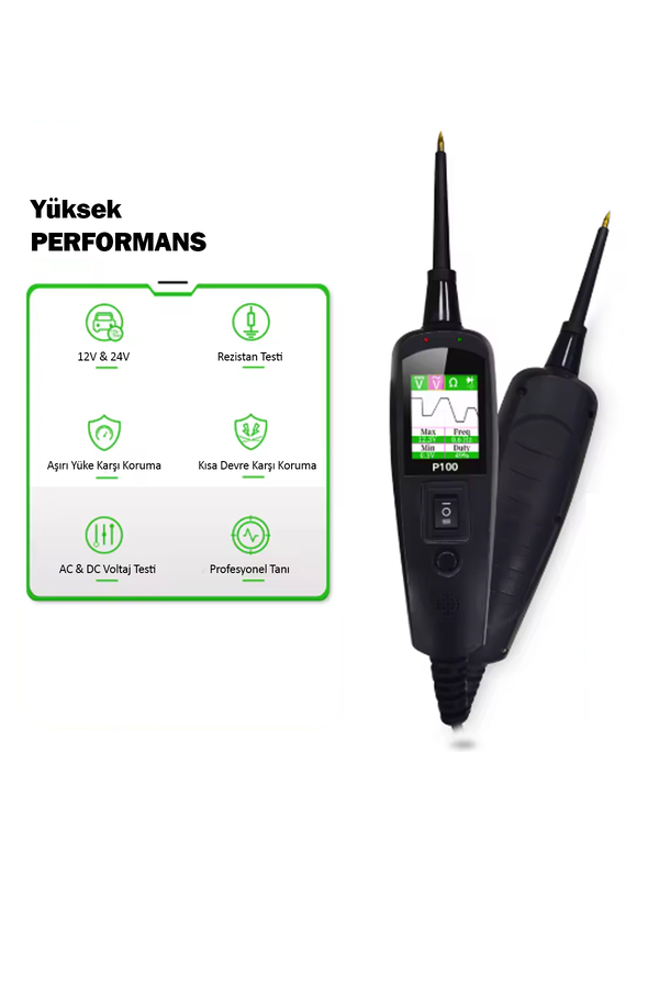 DORF Oto Kontrol Kalemi LKısa Devre Kaçak ve Kopuk Tesisat Arama Cihazı 12V - 24 V - 2