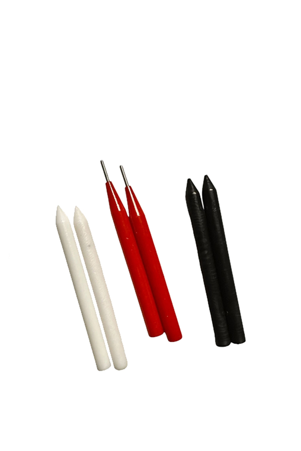DORF Pdr Boyasız Göçük Düzeltme Kalemi Damar Kırma 6 lı Set 4 Plastik 2 Metal Uçlu - 1