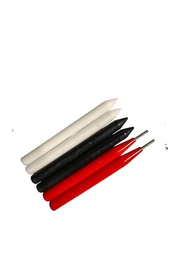DORF Pdr Boyasız Göçük Düzeltme Kalemi Damar Kırma 6 lı Set 4 Plastik 2 Metal Uçlu - 2