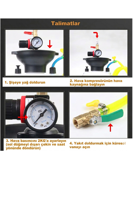 DORF Şanzıman Yağı Transfer Pompası 5 Litre Aparatlı - Thumbnail