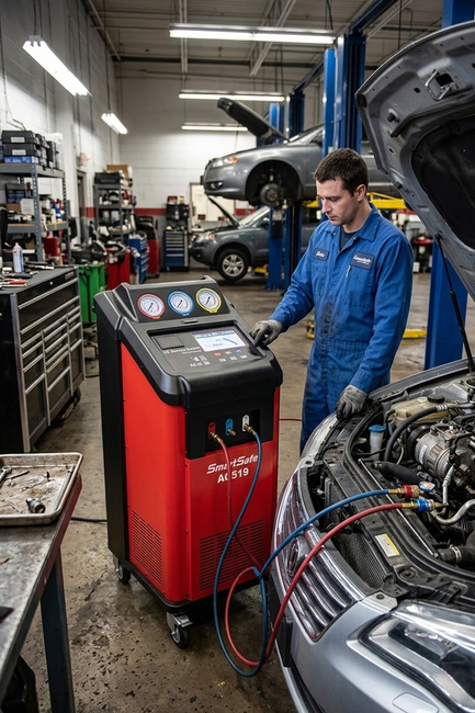 Dorf Smart Safe ACS519 Tam Otomatik Klima Dolum Cihazı 13Kg R134A / R1234YF - Thumbnail