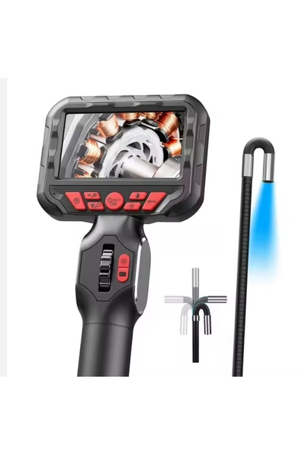 DORF - DORF Su Geçirmez 4.3 Inç Ips Ekran 210 Derece Oynar Başlıklı Eklemli Esnek Endoskop Yılan Kamera 6mm