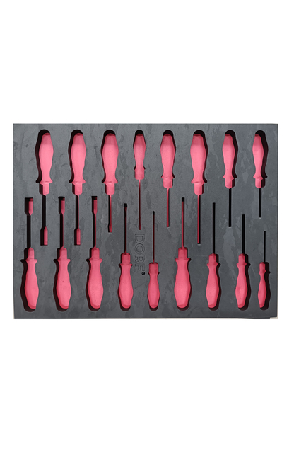Dorf Takım Arabası Içi Düzenleyici Boş Eva Organizer Tornavidalar Için 17 Adet Bölmeli Sünger 55,5cm x 41 cm - Thumbnail