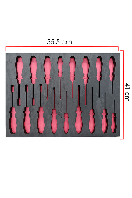 Dorf Takım Arabası Içi Düzenleyici Boş Eva Seti Organizer 6'lı Set Sünger 55,5cm x 41 cm Malzemesiz - Thumbnail