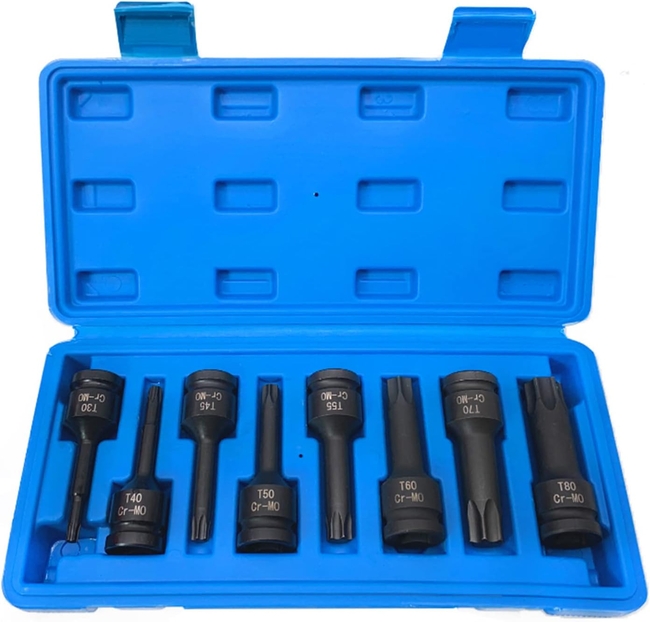Dorf Tools 1/2 Siyah Torx Seti 8 Parça