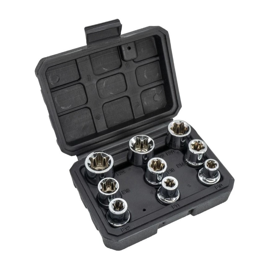 Dorf Tools  1/2 E Torx Lokma Seti 9 Parça - 1