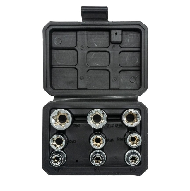 Dorf Tools 1/2 E Torx Lokma Seti 9 Parça - Thumbnail