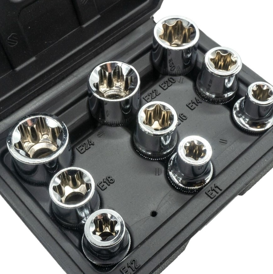 Dorf Tools  1/2 E Torx Lokma Seti 9 Parça - 3