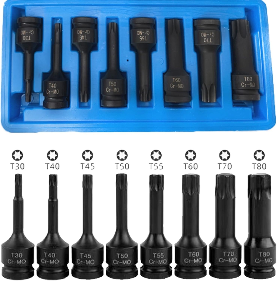 Dorf Tools 1/2 Siyah Torx Seti 8 Parça - 2