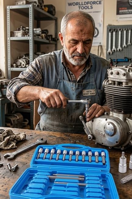 Dorf Tools 32 Parça 1/2 Ekstra Uzun - Uzun - Kısa Torx Lokmalı Bits Seti Çantalı - Thumbnail