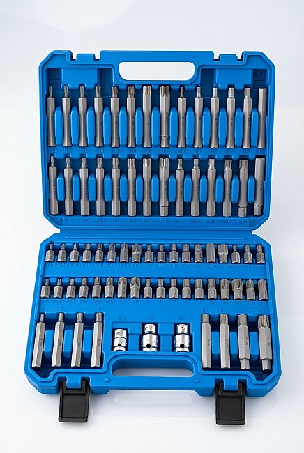 Dorf Tools 75 Parça Profesyonel Torx, Allen, M Tipi ve Ribe Bits Uç Seti (CR-V Çelik)