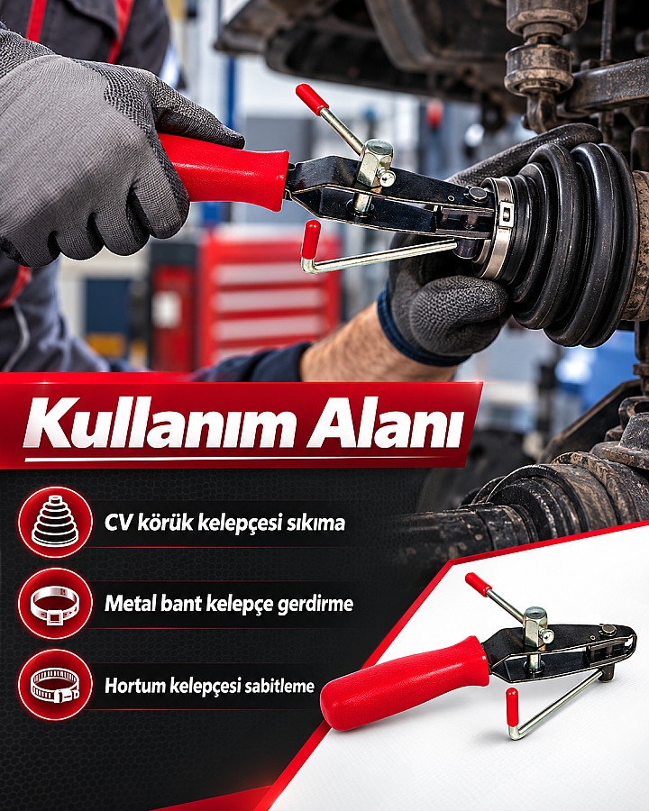 Dorf Tools Aks Körük Kelepçe Pensesi Sarmalı Model - 5