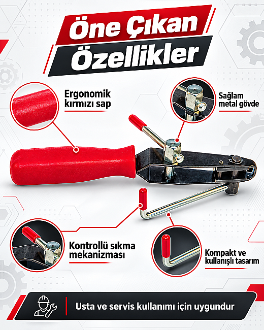Dorf Tools Aks Körük Kelepçe Pensesi Sarmalı Model - 3