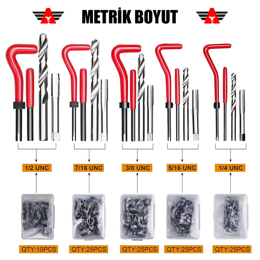 Dorf Tools HELİCOİL 261 Parça - 4